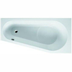 RIHO Delta standaard bad 160x80cm Hoekopstelling Rechts Excl. Poten Wit glans 310629