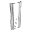Jaga Iguana Visio Designradiator met spiegel 1800x510mm 719W mat wit 7381867