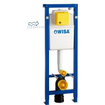 Wisa XS WC element met frontbediening wateraansluiting 16x2 inwendig h112-132xb38xd14-20cm SW87566