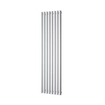 Plieger Trento designradiator verticaal met middenaansluiting 1800x470mm 1086W zilver metallic SW105336