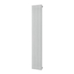 Plieger Antika Retto designradiator verticaal middenaansluiting 1800x295mm 994W zilver metallic 7253227