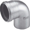 Burgerhout BM FIX Dikwandige aluminium afvoerbocht 90 graden 80mm 1400495