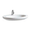 Laufen Alessi One waskom 75x52x12cm zonder kraangat incl. afvoerplug onderzijde geslepen keramiek lcc-wit 0084189