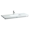 Laufen Living Square meubelwastafel 130x48x15cm 3 kraangaten met overloop keramiek wit 0084214