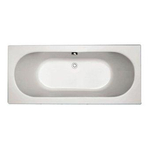 Plieger Liberty bad acryl rechthoekig met poten 180x80x49cm wit 0948063