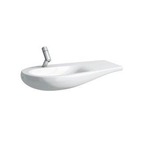 Laufen Alessi One meubelwastafel 90x50x16.5cm 1 kraangat waskom links. aflegruimte rechts incl. clou keramiek lcc-wit 0192300