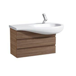 Laufen Alessi One wastafel onderbouwkast 73x32x48cm 2 lades hout wit 0192314