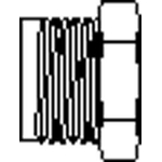 Comfort aansluiting verchroomd 3/8x M24 recht binnendraad 1610171