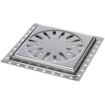 Aquaberg renovatieput m. RVS rooster 150x150mm inbouwhoogte 10mm 2300002