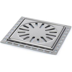 Aquaberg Renovatieput met RVS rooster 15x15cm inbouwhoogte 7mm RP15 2300007