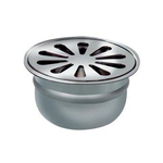 Van den Berg vloerput RVS rond Ø100mm m. onderuitlaat 2301799