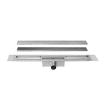 Easydrain Compact TAF afvoergoot enkele plaat 100cm 50mm met Zero design rooster RVS 2301816