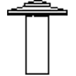 Wavin PVC ontluchtingskap enkelwandig zonder plakplaat 100mm grijs 2150131