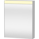 Duravit Best spiegelkast met LED verlichting en wastafelverlichting 1 deur 61x76x14.8cm rechts m. schakelaar-stopcontact module SW228783