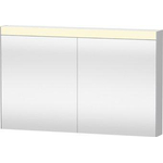 Duravit Best spiegelkast met LED verlichting en wastafelverlichting m. 2 deuren 121x76x14.8cm m. schakelaar-stopcontact module SW228786