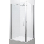 Novellini Young 2.0 F1 zijwand 87/89x200cm chroom profiel met helder glas 0336470