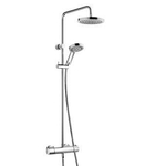 Kludi A QA douchethermostaat met Dual Shower System met handdouche 3S en hoofddouche chroom 0401675