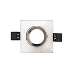 Interlight frame vierkant IP20 tbv LED module MR16 90mm geborsteld chroom IL F90SM 4246926