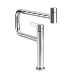 Dornbracht Tara Ultra Pivot 1 gats keukenkraan met draaibare uitloop 360° sprong 55.2cm platina mat 0475783