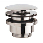 Raminex afvoerplug universeel voor wastafel chroom 1 1.4 met vaste afdekplaat Ø64 of 72mm SW66278