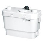 Sanibroyeur Sanispeed vuilwaterpomp voor keuken douche bad bidet en wastafel opvoerhoogte 7m of horizontaal 70m wit 0620097