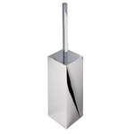 Geesa Modern Art Toiletborstel met houder Chroom (witte borstelkop) 0650151