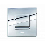 Wisa Delos bedieningsplaat metaal mechanisch 16x16cm met spoelonderbreking voor XS WC element glanschroom 0701529