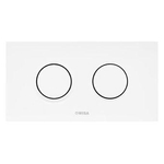 Wisa Juno bedieningsplaat kunststof pneumatisch 208x111cm met dualflush voor XT WC element glanschroom 0701588
