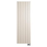 Vasco Viola V1L1-EL designradiator elektrisch verticaal met lamellen 1200x433mm, 750W wit SW160458