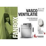 Vasco Ventilation mechanische afzuiging Fanbox C400 basic RF LE 400m3/h 200Pa SW208757