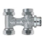Heimeier Vekolux onderblok 1 pijps 1/2 50mm recht voor radiator bi.dr. 7501544