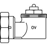 Oventrop adapter haakse aansluiting M30x1,5 7503148