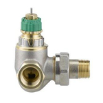 Danfoss Dynamic Valve thermostatische radiatorafsluiter dubbel haaks rechts 3/8 instelbaar debiet van 25 135 l/h RA DV SW72151