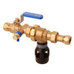 Raminex TBE-CA RAM terugstroombeveiliging klasse CA 22x22mm knel 200mm messing kiwa 7972027