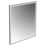 Plieger Raya Nero spiegel met LED verlichting rondom 100x65cm met zwarte lijst SW225426