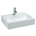 Laufen Living City wastafel 60x46x15.5cm 1 kraangat met overloop keramiek wit 0081268