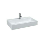 Laufen Living City wastafel 80x46x15.5cm 1 kraangat met overloop keramiek wit 0081275