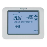 Honeywell Chronotherm klokthermostaat touch modulation met touchescreenbediening 7 31°C powerstealing zonder batterij wit 8303514