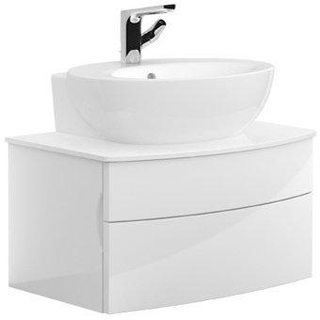 Villeroy en Boch Aveo new generation fontein geslepen ovaal 50.5x41cm met kraangat met overloop ceramic+ wit TWEEDEKANS