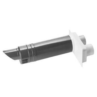 Burgerhout concentrische muurdoorvoer met adapter 2x80mm 80/125mm L=675mm