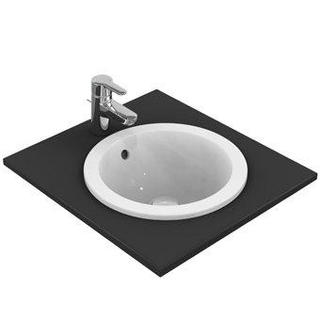 Ideal Standard Connect inbouwwastafel rond O38cm met overloop zonder kraangat Ideal plus wit