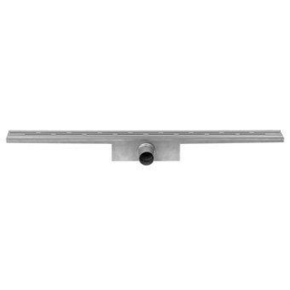 Easydrain Compact afvoergoot enkele plaat met zijuitloop 6x140cm 50mm RVS OUTLET