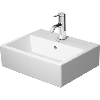 Duravit Vero Air fontein geslepen 1 kraangat met overloop 45x35cm met WonderGliss wit