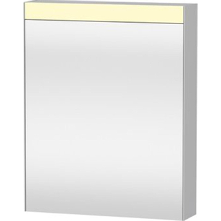 Duravit Best spiegelkast met LED verlichting en wastafelverlichting 1 deur 61x76x14.8cm rechts m. schakelaar-stopcontact module