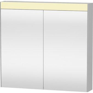 Duravit Best spiegelkast met LED verlichting en wastafelverlichting m. 2 deuren 81x76x14.8cm m. schakelaar-stopcontact module