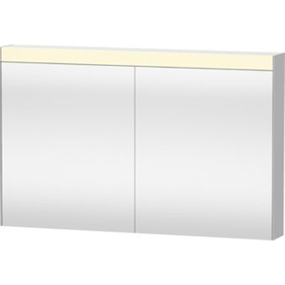 Duravit Best spiegelkast met LED verlichting en wastafelverlichting m. 2 deuren 121x76x14.8cm m. schakelaar-stopcontact module