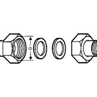 Wilo Pompkoppeling 1/2 buidrx15 mm x1 bidr set à 2 stuks