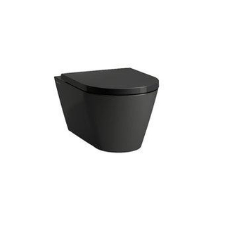 Laufen Kartell by Laufen wandcloset 37x54.5x35.5cm diepspoel rimless keramiek glossy black glans