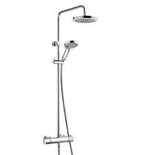 Kludi A QA douchethermostaat met Dual Shower System met handdouche 3S en hoofddouche chroom