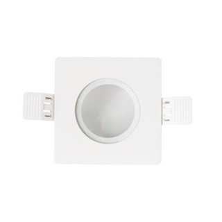 Interlight frame vierkant IP65 tbv LED module MR16 90mm wit IL F90SIPW